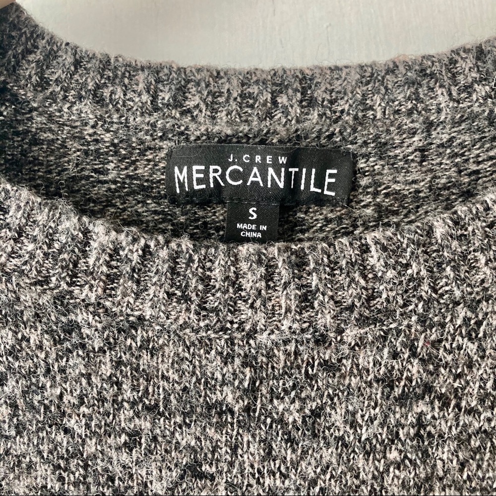 J. Crew Men’s Marled Gray Sweater - Picture 3 of 4